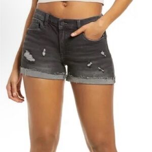 BlankNY shorts medium wash black distressed size 27